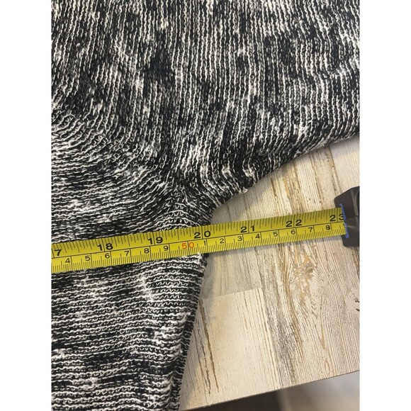 Eileen Fisher Small Linen/Cotton Sweater Black/White Minimalist Neutral Top Soft - Picture 6 of 8